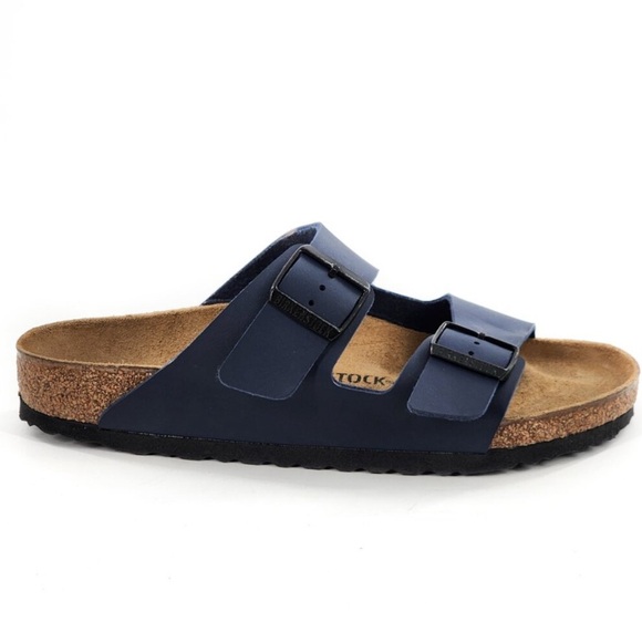 Birkenstock Unisex navy leather sandals. Brand new never worn. - Picture 5 of 5